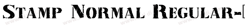 Stamp Normal Regular字体转换
